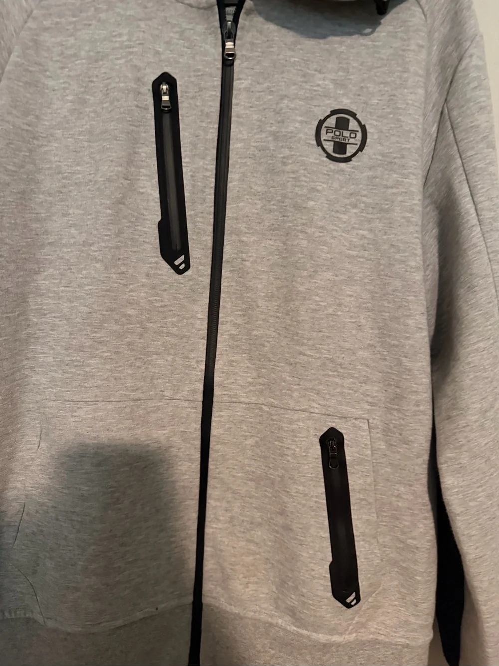 Polo Sport Ralph Lauren Performance Men's Sz L Full Zip Activewear Jacket Grey